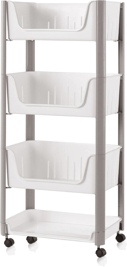 Cozy Home 4 Tier Multi Purpose Rack with Wheels (45x28.5x105cm)
