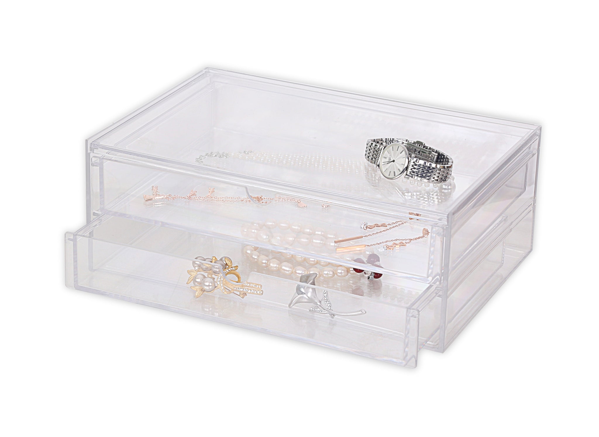 PS 2-Layer Organizer Drawer - Large 25.5(L)x17(W)x9.7(H)cm