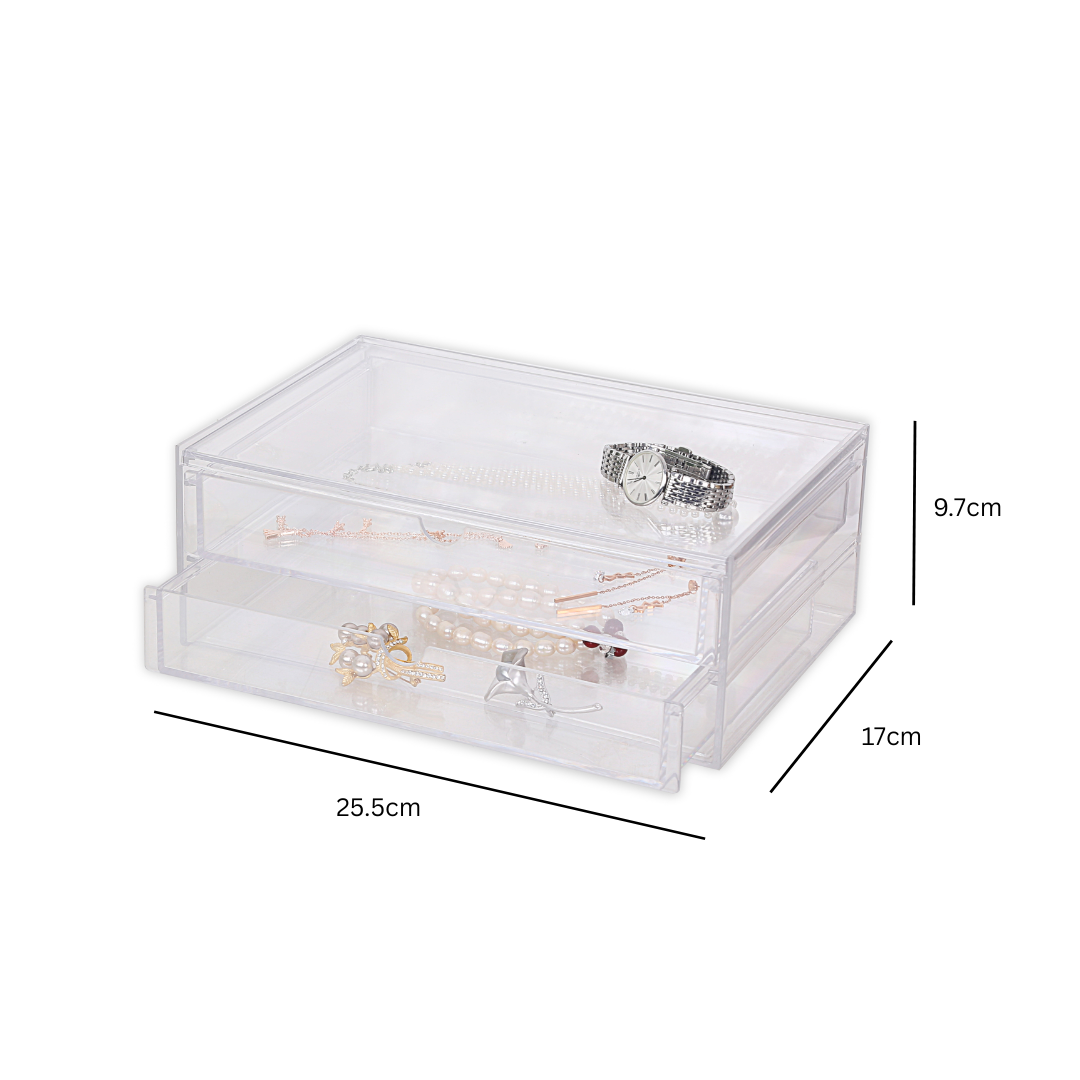 PS 2-Layer Organizer Drawer - Large 25.5(L)x17(W)x9.7(H)cm