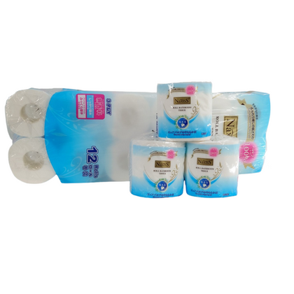 (BUNDLE OF 2) NAXOS 3Ply Bathroom Tissue 12 Rolls (140g)