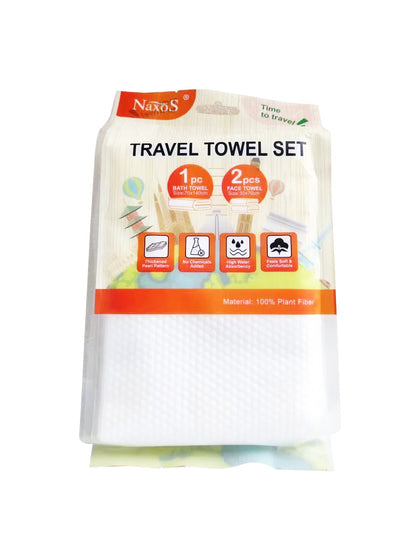 NAXOS Travel Disposable Towel Set (70x140cm+30x70cmx2)
