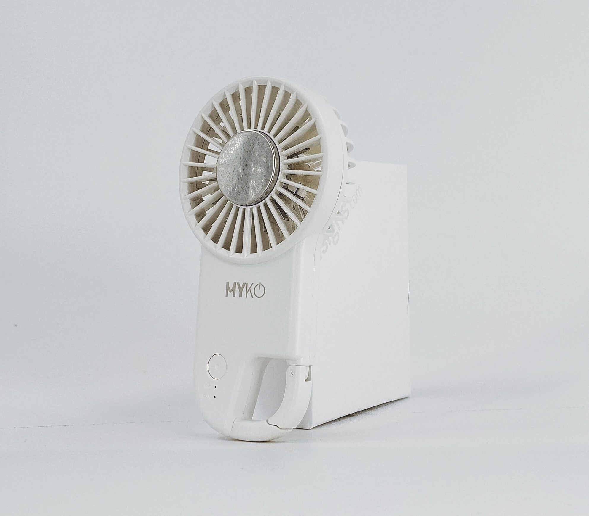 MYKO USB Handheld Cooling Fan White #MYKO_UF005WH