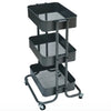 (Pre-order) JAPAN HOME 3 Tiers Storage Cart-White/Grey