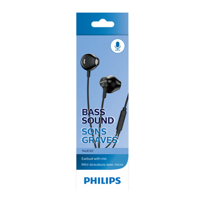 PHILIPS Wired Earbud with Mic Black