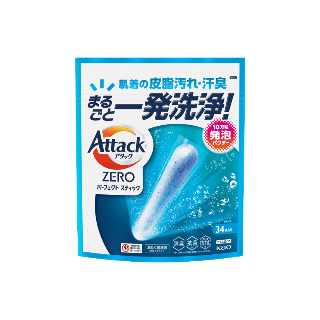 ATTACK Zero Perfect Laundry Stick 442g - Deep Clean (34s)