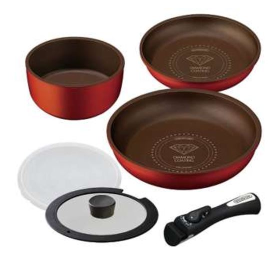 Iris Ohyama Diamond coated kitchen set 6 (H-IS-SE6)