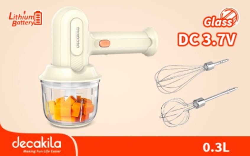 Decakila Cordless hand mixer 25W