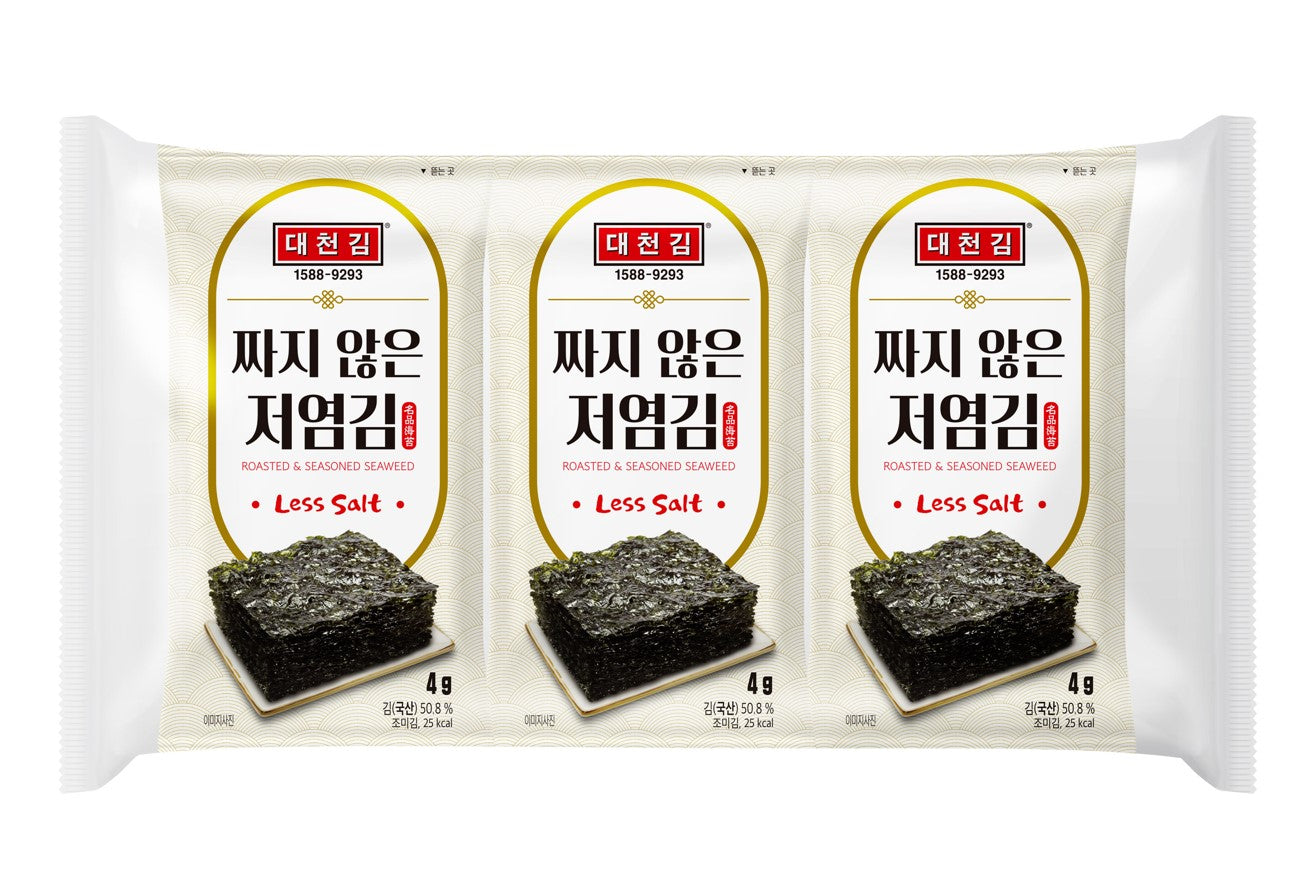 DAE CHUN Less Salt Roasted Seaweed 9s*4g
