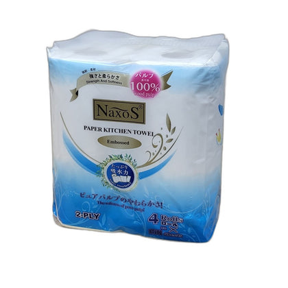 NAXOS 2Ply Multi Purpose Kitchen Towel 150sheetx4#137254 (bundle of 2 packs)