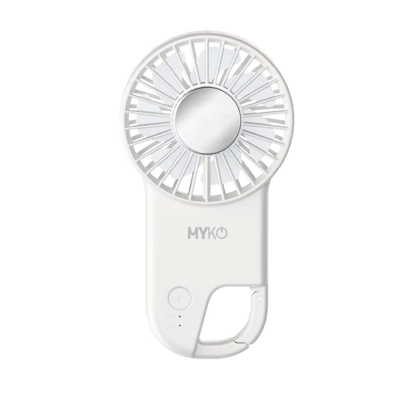 MYKO USB Handheld Cooling Fan White #MYKO_UF005WH