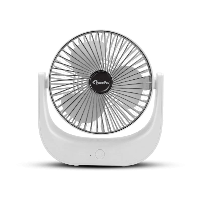 PowerPac 6'' USB Desk Fan 3 Speed #PPUF225