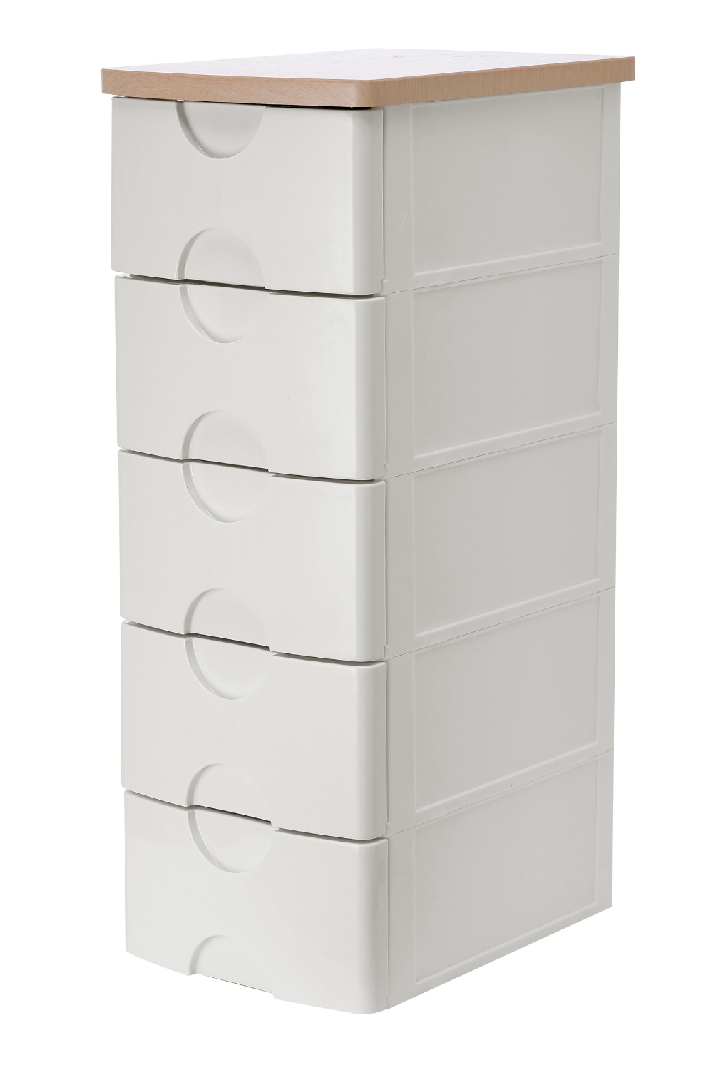 Japan Home 5-Tier Wood Top Cabinet