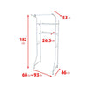 Laundry Washing Machine Rack with Hanging L-2 (60-93 x 53 x 182cm)