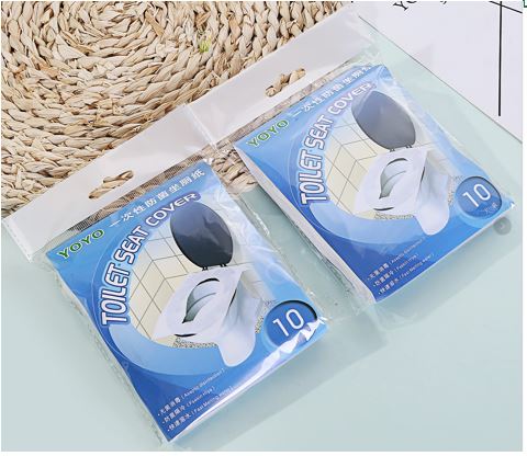 2set of 10 piece white toilet seat cover