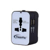 Black and White multi travel adaptor charger