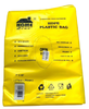 Homeline Hdpe Plastic Bag Yellow 7x10 177x254mm