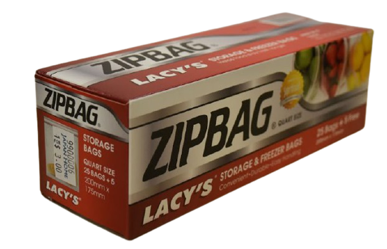 Lacy? Zipbag Quart 25s - Japan Home – JAPAN HOME SINGAPORE
