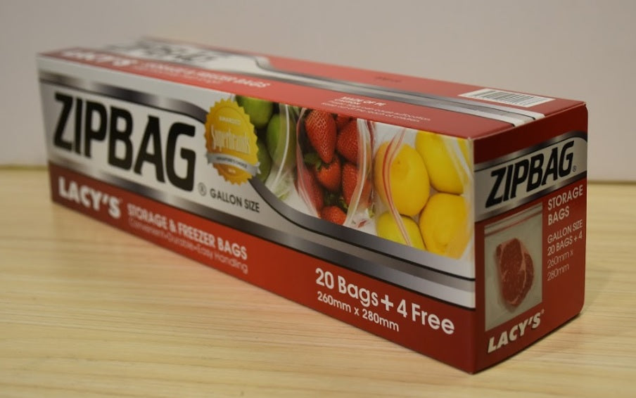 Lacy's Zipbag Gallon 20s