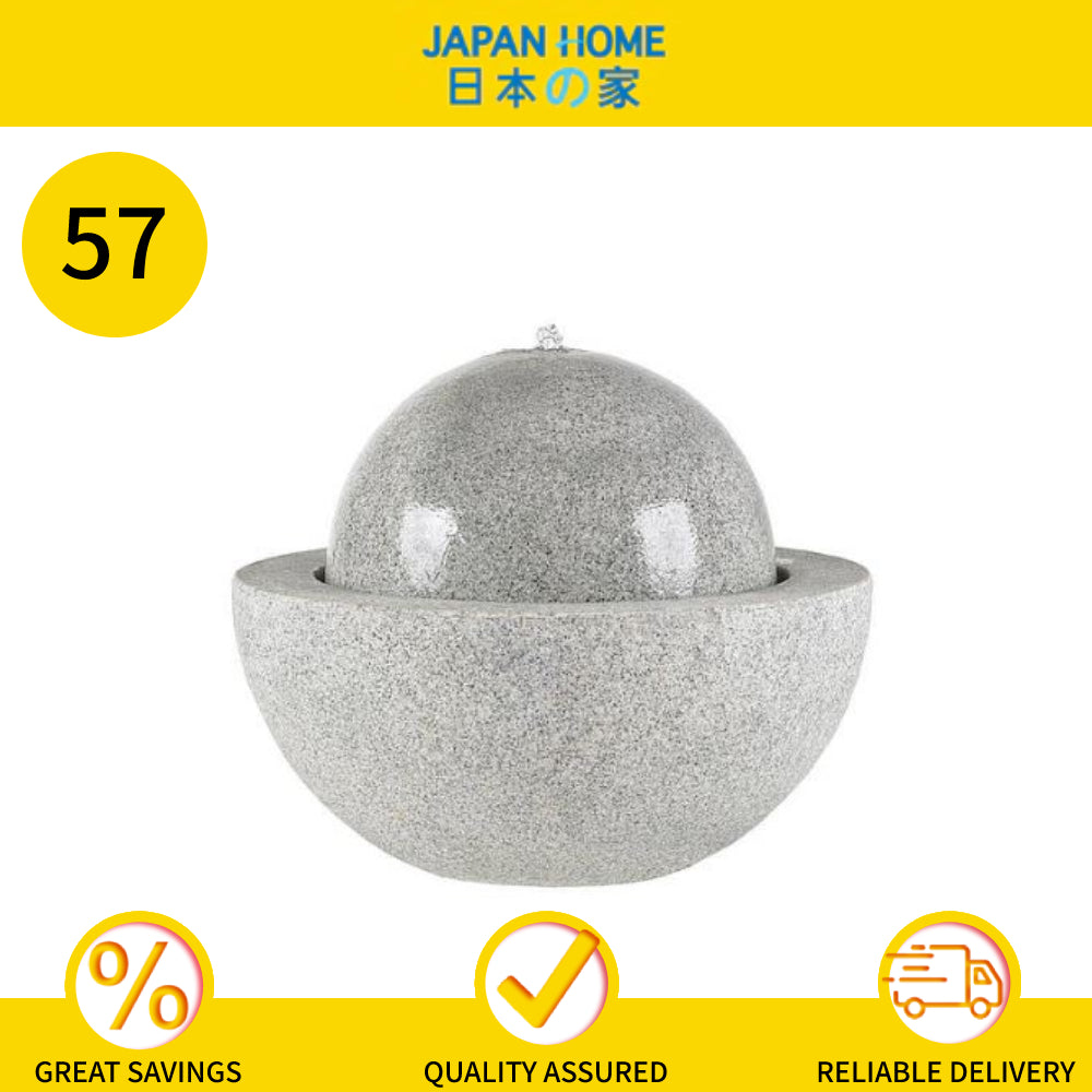 Gaya Granite 57/77 Round Water Fountain - Granite Grey