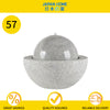 Gaya Granite 57/77 Round Water Fountain - Granite Grey