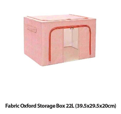 Fabric Oxford Storage Box 22L (39.5x29.5x20cm) Assorted colors will be delivered.