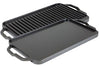 Lodge Cast Iron Chef Collection 19.5 x 10 Inch Cast Iron Reversible Grill/Griddle