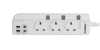 J ELEKTRO 3-WAY 2M SOCKET WITH 4 PORTS (TYPE-C & USB)