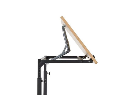 Wooden Top C shape Adjustable Laptop Table 55(L)*35(W)*(63-83)Hcm