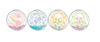 Round Cosmetics Mirror ZT185-2414L1(Flower Series) 7x7cm (Assorted design will be delivered)