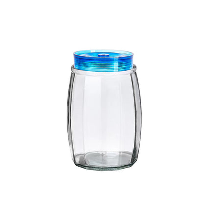 Glass Canister Rd 1700ml (bundle of 3)