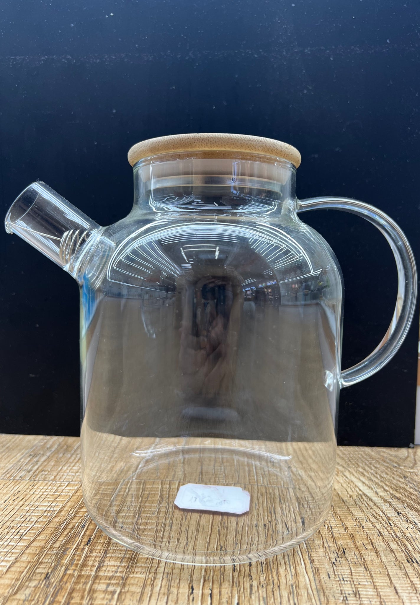 Glass Pitcher w/Bamboo Cover 1.8L