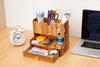 Wooden Desktop Organizer W Pen Holder