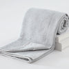 Bath Towel Plain Stripes L.Grey 350g