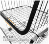 4 Tier Metal Wire Basket Black 41.5*33*80(H)cm