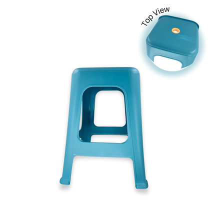 Durable Plastic Stool 28x48cm (Teal)