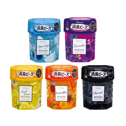 Kokubo Shosyu Deodorizer Beads Room Freshener 200g - Aqua Soap / Lavender / Fresh Lemon / Osmanthus / Charcoal