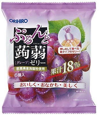 ORIHIRO Konjac Grape Jelly Pouch 6s 120g