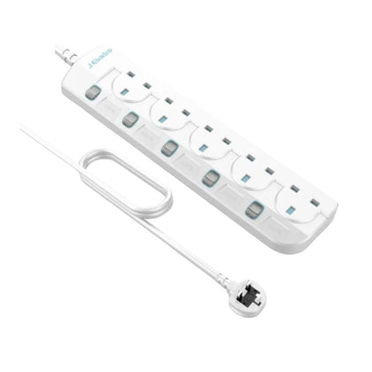 J ELEKTRO 5 Gang 3M Extension Socket 12A