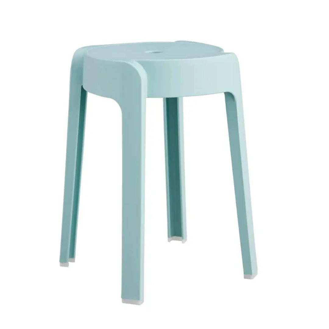 JAPAN HOME Strong & Sturdy Stacking Stool (32 × 32 × 45cm) | White / T ...