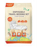 NAXOS Disposable Travel Bedding Set(Double Bed Size-4pc Set)