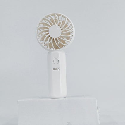 MYKO USB Portable Handheld Fan 1200mAh White#MYKO_UF002WH