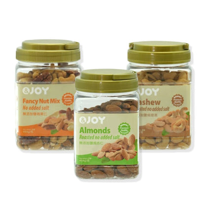 &JOY Premium Quality Unsalted Nuts 454g - Roasted Almonds / Roasted Cashew / Fancy Nut Mix