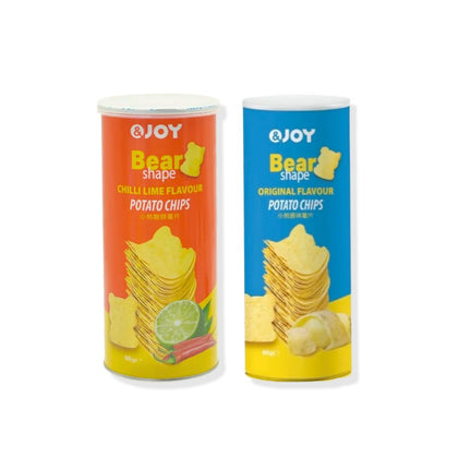 &JOY Bear Shape Potato 90g - Chips Chili Lime / Original