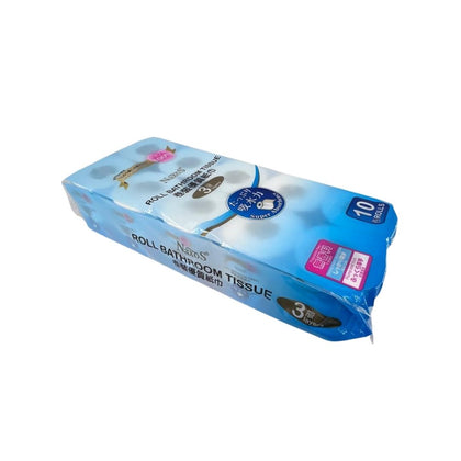 (NEW) NAXOS 3-Ply Bathroom Tissue 10 Rolls (140g)