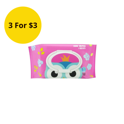 SUPERSAVER Kids Wet Wipes 120s - Owl