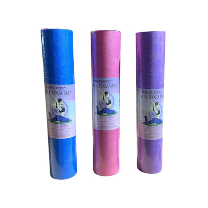 EVA Yoga Mat 61 × 173 × 0.6cm | Strictly No Exchange & No Refund (Hygiene Purpose)