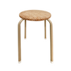 JAPAN HOME 18D Cushion Stool | Beige / Coffee