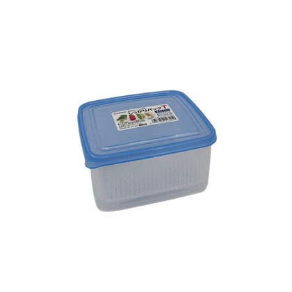 NAKAYA Food Pack w Drainer 1.1L Blue Lid