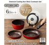 (E-shop Exclusive) IRIS Diamond Coating Cookwares Set (6’s)