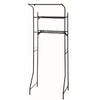 Black Adjustable Washing Machine Laundry Rack with Hanging